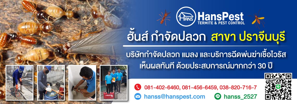 ฮั้นส์ กำจัดปลวก สาขาแปดริ้ว