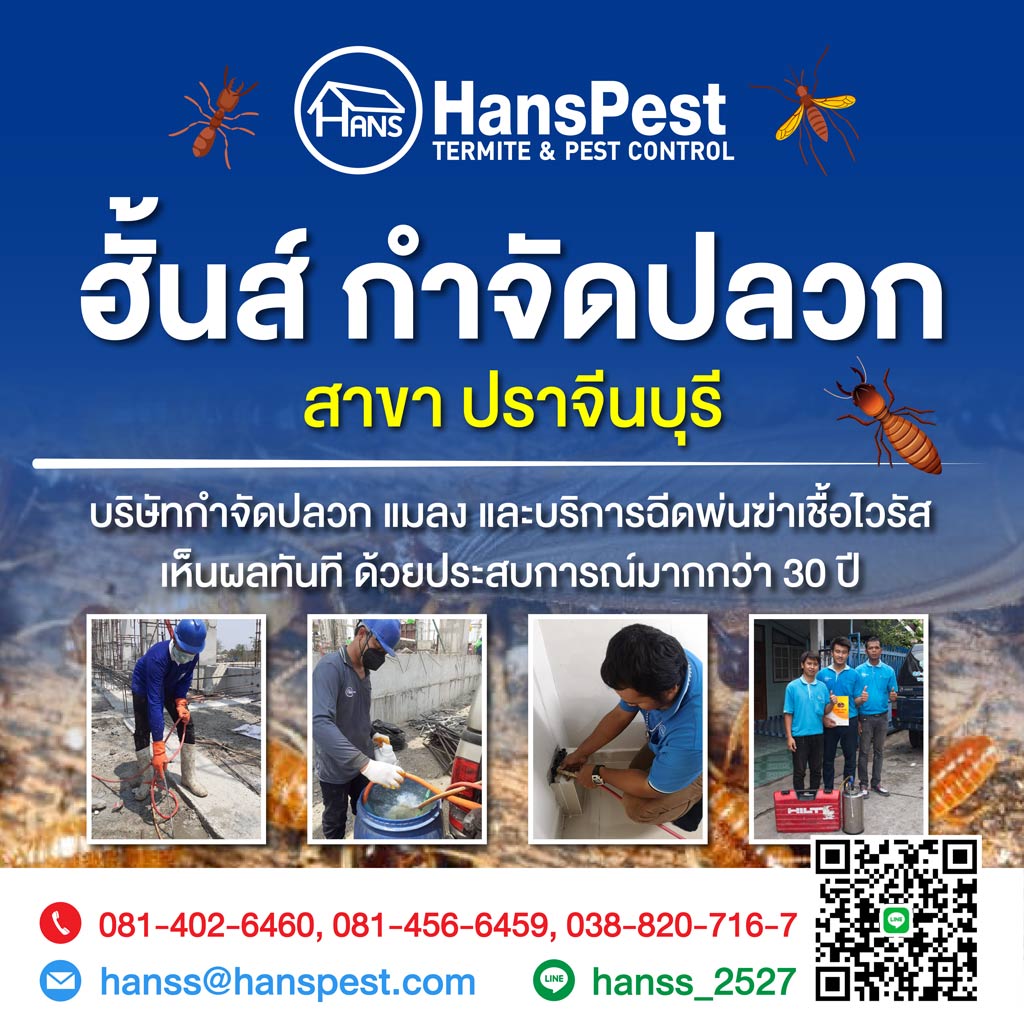 ฮั้นส์-กำจัดปลวก-สาขาปราจีนบุรี